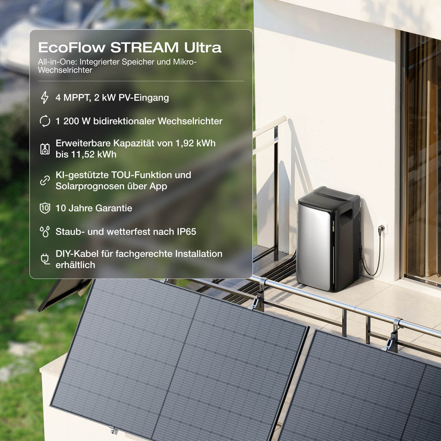 EcoFlow STREAM Ultra Balkonkraftwerk mit Speicher - Image 2