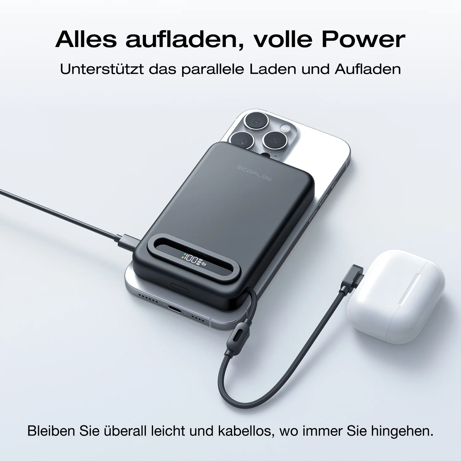 EcoFlow RAPID Mag Qi2.2 Powerbank (10.000 mAh, 25 W, integriertes USB-C Kabel) - Image 11