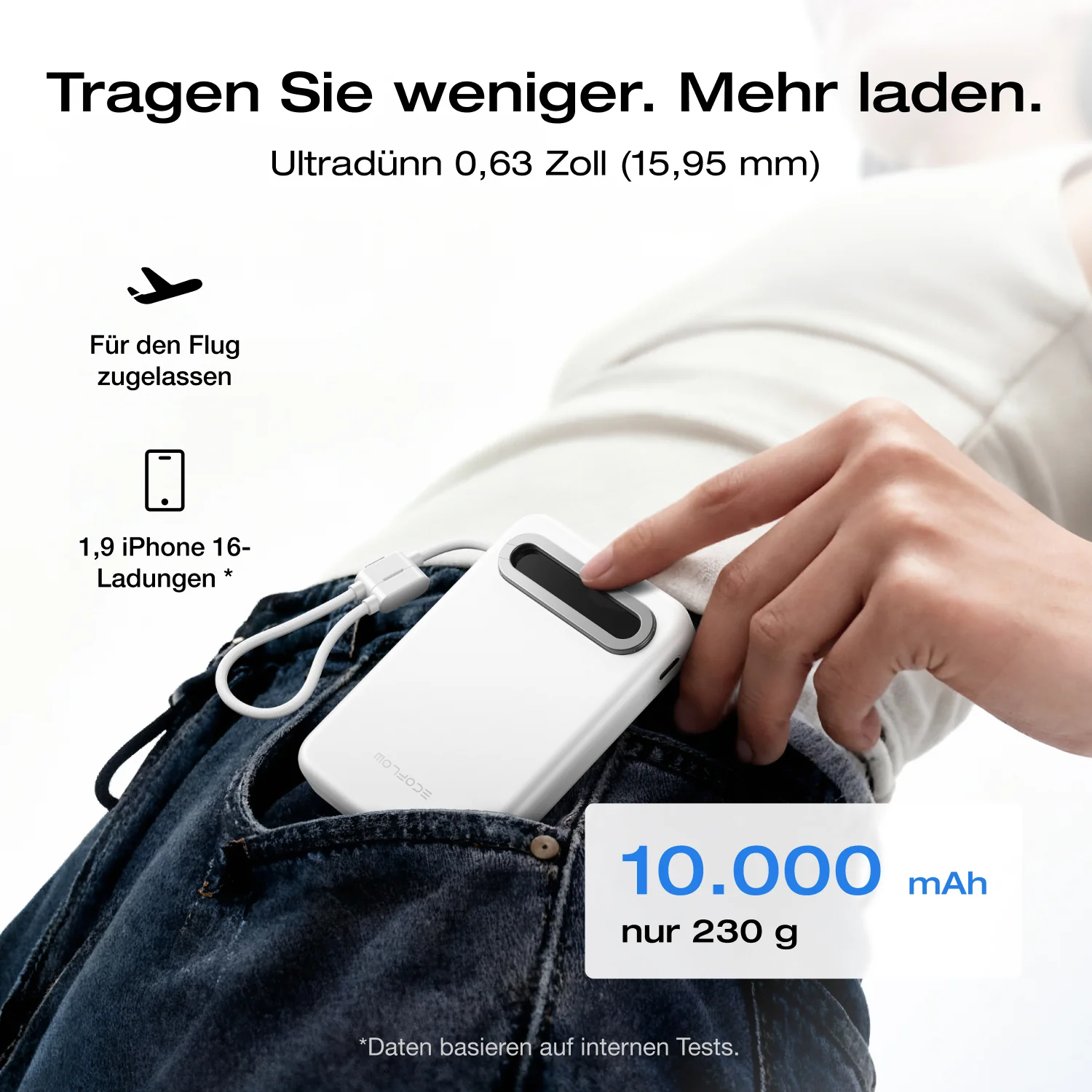 EcoFlow RAPID Mag Qi2.2 Powerbank (10.000 mAh, 25 W, integriertes USB-C Kabel) - Image 9