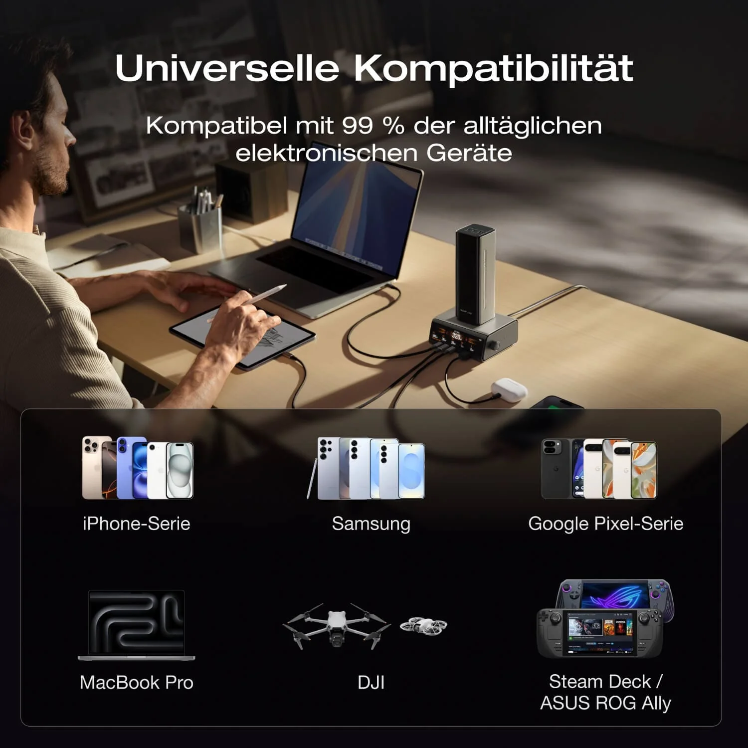 EcoFlow RAPID Pro Powerbank (27 650mAh, 300W, Integriertes 140W Kabel) - Image 8